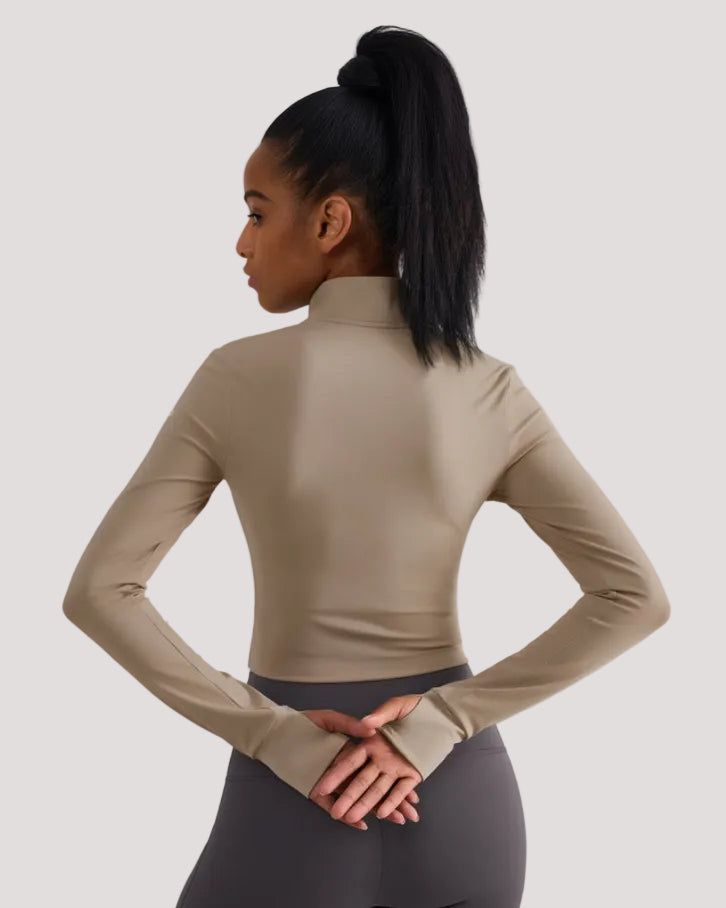 Crop Zipped Jacket
